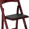 Flash Furniture Folding Chair, Mahogany w/Padded Seat XF-2903-MAH-WOOD-GG - alternate 10
